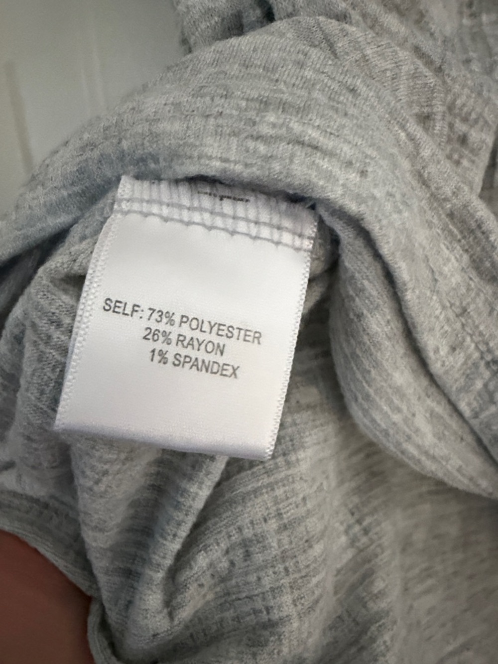 Jane and Delancey Light Gray Short-Sleeve Scoop Neck Top - Picture 5 of 5